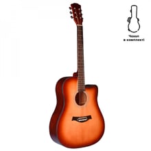 Акустическая гитара Alfabeto Solid-RT (3 Tone Sunburst) + чехол: Тип Акустическая гитара