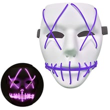 Неонова Маска для вечірок з підсвічуванням UFT LED Mask 1 Violet: undefined undefined