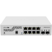 Мережевий комутатор Mikrotik CSS610-8G-2S+IN: Порти только Gigabit Ethernet (10/100/1000)