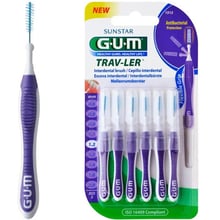 GUM TravLer Зубная щетка для межзубных промежутков 1.2 mm 6 шт: Вид Интердентальная