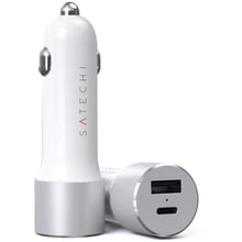 Зарядний пристрій Satechi USB Car Charger USB+USB-C 72W Silver (ST-TCPDCCS): Особливості Power Delivery (PD), USB-C