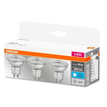 Набір світлодіодних ламп 3 шт OSRAM LED PAR16 4.3W (350Lm) 4000К GU10: Тип цоколя GU10