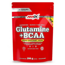 Аминокислота для спорта Amix Nutrition L-Glutamine+ BCAA 250 g /20 servings/ Mango: Тип Глютамины