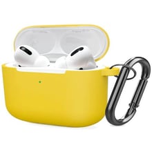 Чехол для наушников TPU Case with Belt Yellow for Apple AirPods Pro: Тип Чехол