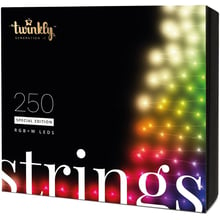 Smart LED Гірлянда Twinkly Strings RGBW 250_ BT + WiFi_ Gen II_ IP44_ кабель чорний: Тип Лінійна