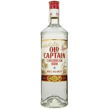 Ром Old Captain Caribbean White 37.5% 1 л (FSH_8711114480559): Об'єм, л 1