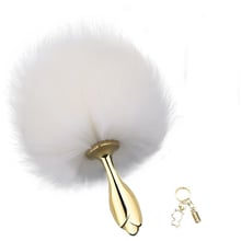 Анальна пробка Кролячий хвіст LOCKINK SEVANDA White Bunny-Tail Anal Rose-shape Plug: Для кого Унисекс