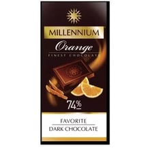 Шоколад Millennium Favorite Orange чорний 74% 100 г (4820075504694): Вага, г 100