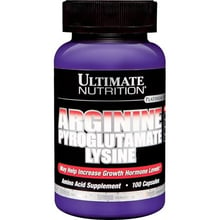 Амінокислота для спорту Ultimate Nutrition Arginine Pyroglutamate Lysine 100 caps: Тип аргінін