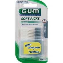 GUM Soft Picks extra-large Набор межзубных щеток с фтором 40 шт: Вид Интердентальная