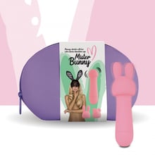 Міні-вібратор FeelzToys Mister Bunny Pink з двома насадками: Для кого Для жінок