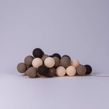 Гірлянда Cotton ball lights на 10 куль 2,7м, Brown: Тип Бавовняні кульки