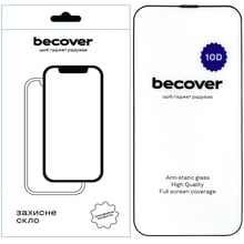 BeCover Tempered Glass 10D Black для iPhone 14 Plus (707971/711326): Колір черный