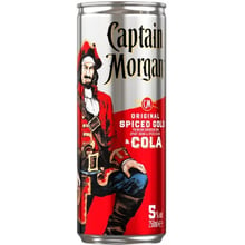 Напиток алкогольный Captain Morgan Spiced Gold Rum-Cola, 0.25л 5% (BDA1RM-RCM025-001): Объем, л 0.25