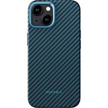 Чохол для iPhone Pitaka MagEZ Case Pro 4 Twill 1500D Black/Blue (KI1508PP) для iPhone 15 Pro: Колір синий