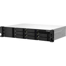 Мережевий накопичувач (NAS) Qnap TS-873AeU: Слоти для дисків 8x2,5" или 3,5" HDD/SSD с интерфейсом SATA, 2xM2 2280 (PCIe Gen3x1)