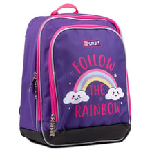 Рюкзак школьный Smart H-55 Follow the rainbow фиолетовый (558039): Возрастная группа от 6 до 10 лет