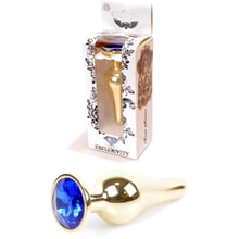 Анальна пробка з кристалом BOSS of TOYS Boss Series - Jewellery Gold BUTT PLUG Dark Blue, BS6400068: Для кого Унисекс