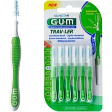 GUM TravLer Зубная щетка для межзубных промежутков 1.1 mm 6 шт: Вид Интердентальная