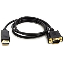 Кабель і перехідник PowerPlant DisplayPort (M) ще VGA (M) 1.0m (CA911882): Тип кабель