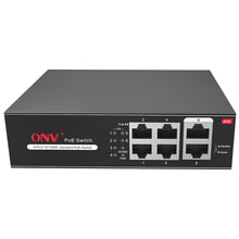 Мережевий комутатор Onv ONV-H1064PLS: Порти тільки Fast Ethernet (10/100)