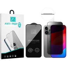 Аксесуар для iPhone ZK Premium Tempered Glass Full Screen Anti Peep Black для iPhone 15 Pro: Колір чорний