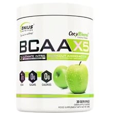 Аминокислота для спорта Genius Nutrition BCAA X5 360 g/30 servings/ Green Apple: Тип BCAA