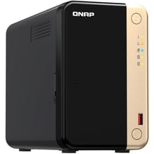 Сетевой накопитель (NAS) Qnap TS-264-8G: Слоты для дисков 2 x 2,5" или 3,5" HDD/SSD, 2хM.2 2280 PCIe Gen 3 x1