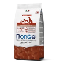 Сухий корм Monge Dog All breeds Puppy & Junior lamb & rice для цуценят та молодих собак ягня з рисом 0.8 кг (70011259): Тип Сухой корм