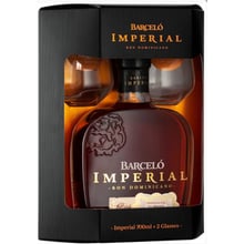 Ром Ron Barceló Imperial + 2 glasses 38.0% VAP 0.7 (WHS7461323129138)