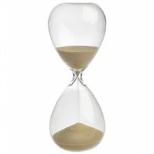 Пісочний годинник TFA пісок золотистий скло прозоре 190 мм 15 хв. (1860095390EK)