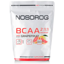 Аминокислота для спорта Nosorog Nutrition BCAA 2:1:1 400 g /72 servings/ Grapefruit: Тип BCAA