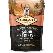 Сухой корм для щенков крупных пород Carnilove Salmon & Turkey Large Breed Puppy 1.5 кг (8595602508853): Тип Сухой корм