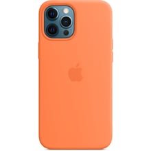 Аксесуар для iPhone Apple Silicone Case with MagSafe Kumquat (MHL83) for iPhone 12 Pro Max: Колір помаранчевий