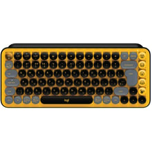 Клавіатура Logitech POP Keys Wireless Mechanical Keyboard UA Blast Yellow (920-010735): Підключення бездротове