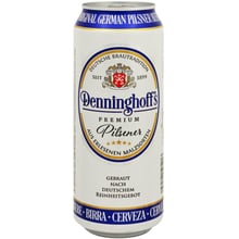 Пиво Denninghoff's Pilsener світле фільтроване 4.9 % 0.5 л ж/б (FSH_4250501595413): Об'єм, л 0.5