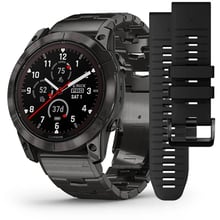 Смарт-часы Garmin Fenix 7X Pro Sapphire Solar Carbon Gray DLC Titanium with Vented Titanium Bracelet (010-02778-30): Дисплей 1.4 " (280х280)