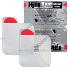 Пов'язка оклюзійна North American Rescue HyFin Vent Chest Seal Twin Pack вентильована (НФ-00002148): undefined undefined