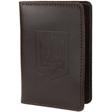 Женская обложка для документов DNK Leather коричневая (DNK-minidoc-R-Gerb-colF): Пол Женский