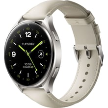 Смарт-годинник Xiaomi Watch 2 Titan Gray Case with White Leather Strap (UA): Дисплей 1.43" AMOLED (466x466) / 326 PPI