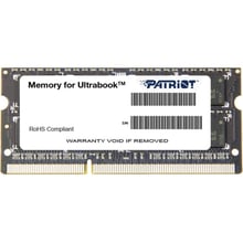 PATRIOT 4 GB SO-DIMM DDR3L 1600 MHz (PSD34G1600L2S): Тип DDR3L