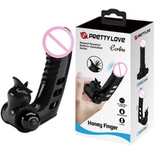 Кліторальний стимулятор на палець Pretty Love - Corbin Finger Black, BI-014859: Для кого унісекс