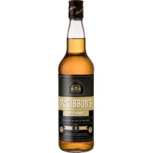 Віскі McGibbons Blended Scotch Whisky 8 yo 40% (0.7 л) (PLK5014218800845): Об'єм, л 0.7