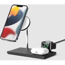 Зарядний пристрій Native Union Wireless Charger Base Station Snap 3-in-1 Black (SNAP-3IN1-BLK-EU) для iPhone 15 I 14 I 13 I 12 series, Apple Watch and Apple AirPods: Особливості USB-C, MagSafe, Для Apple Watch