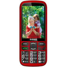 Мобільний телефон Sigma mobile Comfort 50 Optima Type-C Red (UA UCRF): Дисплей 3.5" TN (480х320)