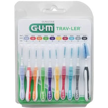 GUM TravLer Mixed Pack Набір міжзубних щіток 10 шт: Вид Интердентальная