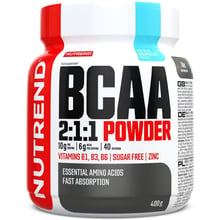 Амінокислота для спорту Nutrend BCAA 2:1:1 Powder 400 g / 40 servings / ice blue raspberry: Тип BCAA