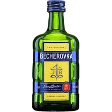 Лікерна настоянка на травах Becherovka 0.05л 38% (STA85916623): Об'єм, л 0.05