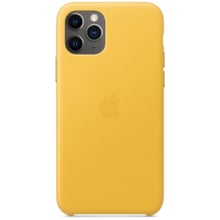 Чехол для iPhone Apple Leather Case Meyer Lemon (MWYA2) for iPhone 11 Pro: Цвет желтый