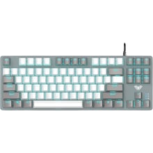 Клавіатура Aula F3287 Keycap KRGD Blue USB UA Grey/White (6948391240954): Підключення проводное